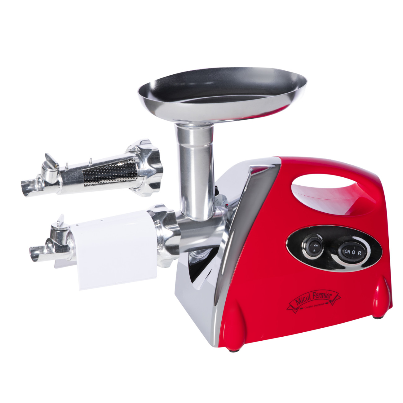 Masina Electrica de Tocat Carne, 1200W, 70 kg/h, cu Accesorii Carnati si Rosii, Micul Fermier GF-0417 - imagine 6