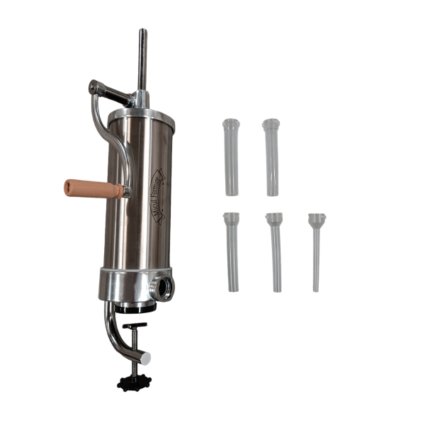 Masina de Umplut Carnati Inox Vertical Micul Fermier GF-0821, 3 kg