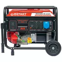 Generator electric, Rotakt ROGE6000, 6KW, Benzina, 15CP, AVR, Iesire 230V / 12V