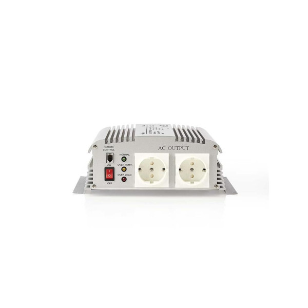 Invertor de tensiune cu unda sinusoidala 24 V DC - 230 V AC 1000 W, 2 x Schuko