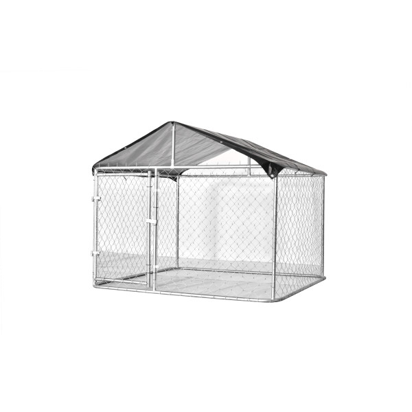 Tarc caini exterior, Padoc caini cu acoperis, 3 x 3x 2.2,2m ,otel galvanizat